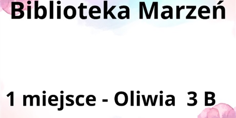 Wyniki konkursu Biblioteka Marzeń